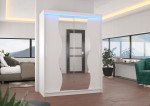 Spinta su LED apšvietimu Renzo 150, balta
