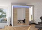 Spinta su LED apšvietimu Balance 180, smėlio/balta