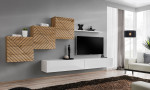 6-ių dalių sekcijos komplektas ASM Switch X L, rudas/baltas
