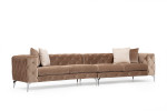 Keturvietė sofa Asir Como, ruda