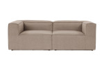Dvivietė sofa Asir Fora, ruda
