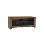 TV staliukas Black Red White Balin, rudas/juodas