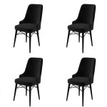Kėdės rinkinys (4 vienetai) Pare - Black