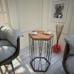 Šoninis stalas Cetrus - Walnut