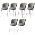 Baro kėdės rinkinys (6 vienetai) Fora - Grey, White
