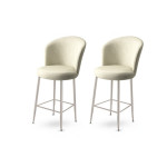 Baro kėdė (2 vienetai) Fora - Cream, Chrome
