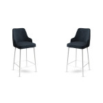 Baro kėdė (2 vienetai) Enox - Anthracite, White