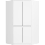 Kampinė spinta Akord S100 4D CLP, balta