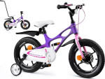 Vaikiškas dviratis Royalbaby Space Shuttle + RB14-22 14", violetinis