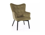Fotelis Signal meble Carmen Raven, žalias