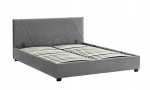 Lova Signal Meble Columbia Velvet, 140x200 cm, pilka