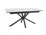 Stalas Signal Meble Logan, baltas/juodas