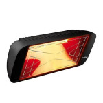 Halogeninis infraraudonųjų spindulių šildytuvas HELIOSA HI DESIGN 66,2000 W, 66FMOB, juodas