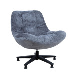 Fotelis Home4You Kendra, pilkas