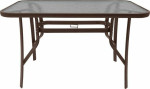 Lauko stalas Majorca Duo, 150x80x70 cm, rudas