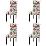 Valgomojo kėdės, 4vnt., įvairių spalvų, audinys