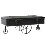 Kavos staliukas, MDF ir eglės mediena, 110x55x43 cm