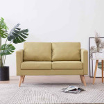 Dvivietė sofa, žalia, audinys