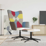 Poilsio kėdė su pakoja, audinys, skiautinio dizaino