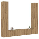 6 dalių sieninis televizoriaus spintelės komplektas Artisan Oak