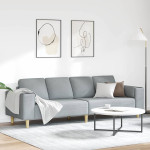 Svetainės sofa Šviesiai pilka 250 x 77 x 76 cm Poliesteris