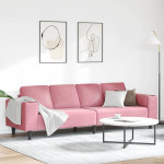 Svetainės sofa Rožinė 250 x 77 x 76 cm