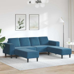 Svetainės sofa 3 pcs Mėlyna