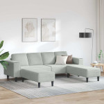 Svetainės sofa 3 pcs Šviesiai pilka