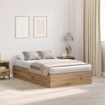 Lova su daiktų laikymo vieta Amatininkų ąžuolas 120 x 190 cm