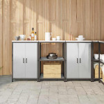 Virtuvės saugojimo rinkinys 3 pcs Sidabro Nerūdijantis Plienas