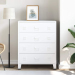 Spintelė su stalčiais, balta, 78x40x93cm, metalas