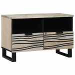 TV vienetai su stalčių Balta 70 x 33 x 46 cm Apdirbta mediena