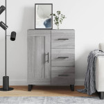 Šoninė spintelė, pilka ąžuolo, 69,5x34x90cm, apdirbta mediena