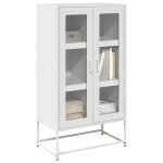 Highboard White 68x39x123 cm Plienas