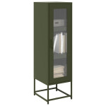 Highboard Olive Green 36x39x123 cm Šaltai valcuotas plienas
