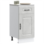 Virtuvės spintelė, Kalmar, betono pilka, apdirbta mediena