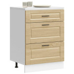 Virtuvės spintelė, Porto, sonoma ąžuolo, apdirbta mediena