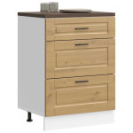 Virtuvės spintelė, Porto, artisano ąžuolo, apdirbta mediena