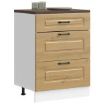 Virtuvės spintelė, Kalmar, artisano ąžuolo, apdirbta mediena