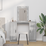 Makiažo stalas Pilka 102 x 33 x 135 cm Apdirbta mediena