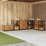 Virtuvės saugojimas Rūdijanti 60 x 50 x 92 cm Plienas