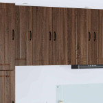 Virtuvės spintelė 2 pcs Rudas ąžuolas 30 x 31 x 80 cm