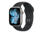 Apple Watch Series 11 GPS 42mm Space Grey Aluminium Case with Black Sport Band - S/M | Apple