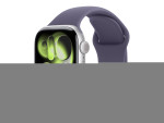 Apple Watch Series 11 GPS 42mm Silver Aluminium Case with Purple Fog Sport Band - S/M | Apple
