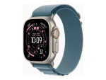 Apple Watch Ultra 3 GPS + Cellular 49mm Natural Titanium Case with Light Blue Alpine Loop - Medium | Apple