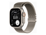 Apple Watch Ultra 3 GPS + Cellular 49mm Natural Titanium Case with Natural Titanium Milanese Loop - Medium | Apple