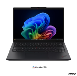 Lenovo ThinkPad P14s G7 AMD | Black | 14 " | IPS | WUXGA | 1920 x 1200 pixels | Anti-glare | AMD Ryzen AI 5 PRO | 440 | 16 GB | DDR5 | Solid-state drive capacity 512 GB | AMD Radeon 840M Graphics | Windows 11 Pro | 802.11be | Bluetooth version 5.4 | Keyboard language English | Keyboard backlit | Warranty 36 month(s) | Battery warranty 12 month(s)