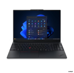 Lenovo ThinkPad E16 G4 AMD | Black | 16 " | IPS | WUXGA | 1920 x 1200 pixels | Anti-glare | AMD Ryzen AI 5 | 330 | 16 GB | SODIMM DDR5 | Solid-state drive capacity 512 GB | AMD Radeon 820M Graphics | Windows 11 Pro | 802.11be | Bluetooth version 5.4 | Keyboard language English | Keyboard backlit | Warranty 36 month(s) | Battery warranty 12 month(s)