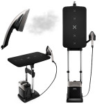 TEFAL All-in-One Garment Steamer | QT2028 | Stand Steamer | 2170 W | 100 g/min | 1.1 L | Premium Silver