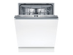 Bosch Dishwasher | SMV4EMX71S | Built-in | Width 60 cm | Number of place settings 14 | Number of programs 6 | Energy efficiency class B | Display | AquaStop function | White